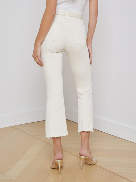 L’AGENCE - Kendra Cropped Flare Jean - Vintage White