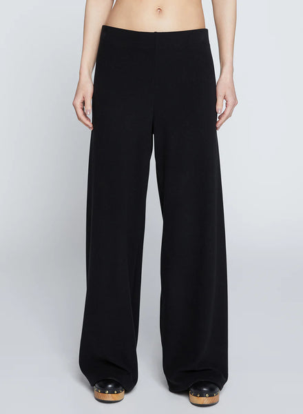 STATESIDE - Honeyluxe Flatback Rib Pant - Black