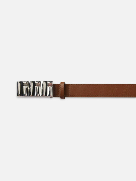 FRAME - Sculptural Belt - Cognac