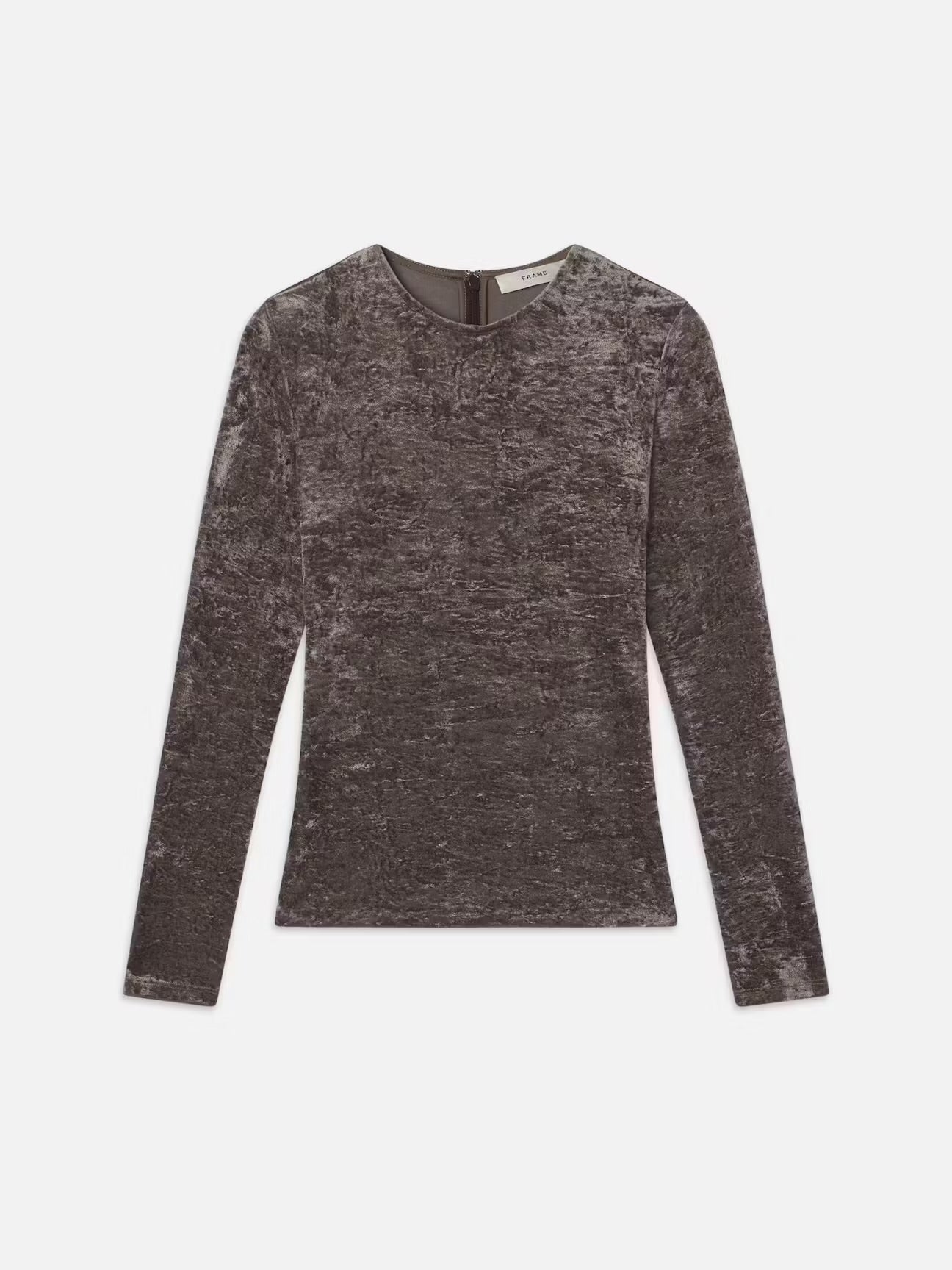 FRAME - Velvet Long Sleeve Top - Dusk