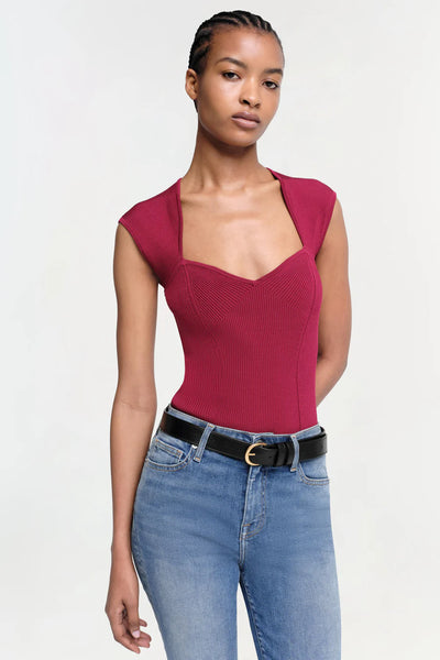 SIMKHAI - Barbara Bodysuit - Cherry