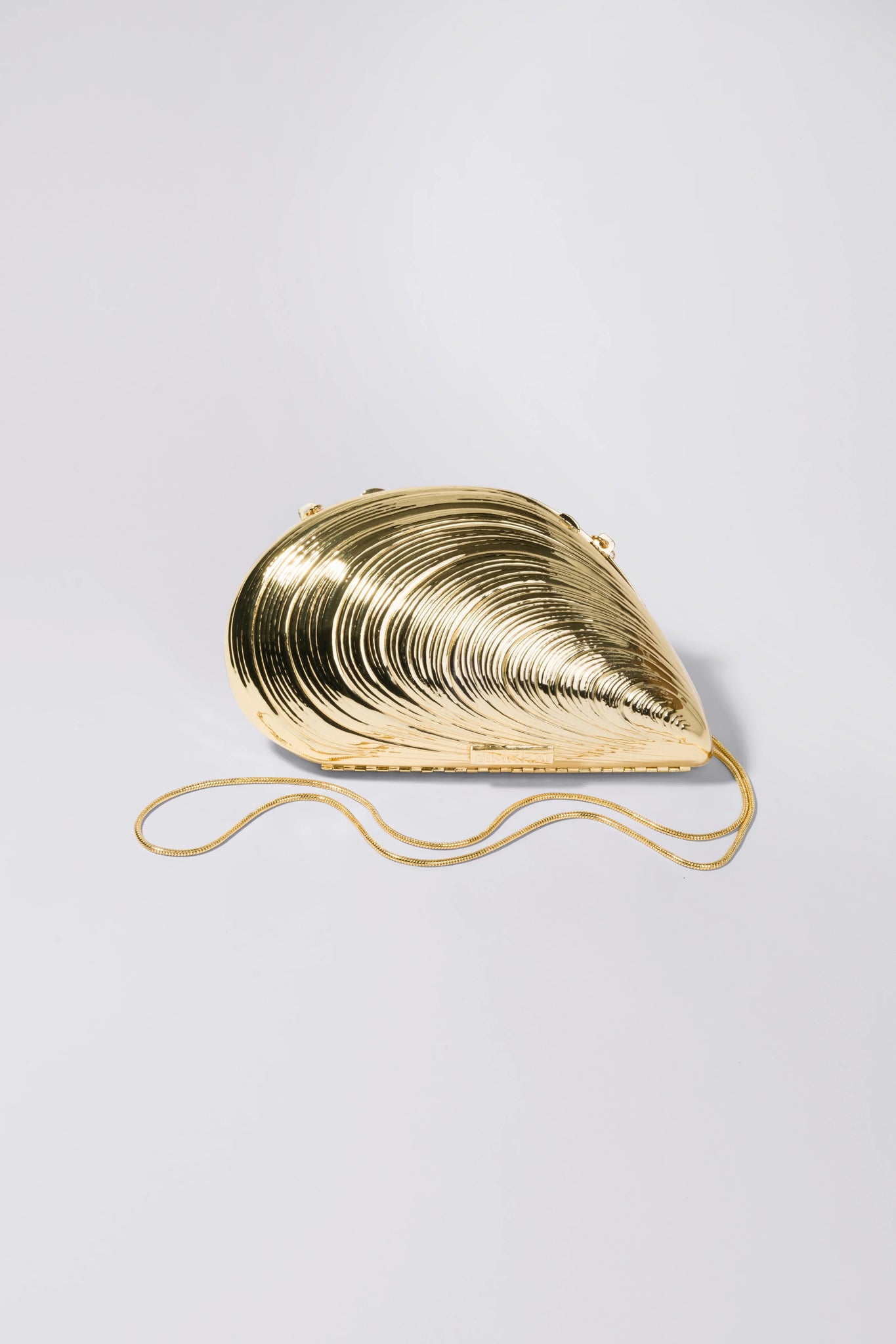 SIMKHAI - Bridget Metal Shell Clutch - Gold and Silver