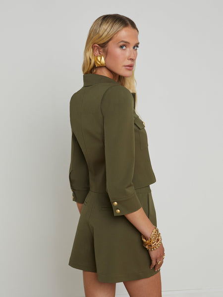 L'AGENCE - Kumi Cropped Jacket - Ivy Green