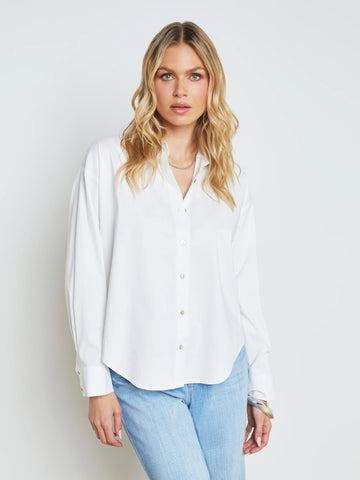 L’AGENCE - Ripley Oversized Button-Down Shirt - White