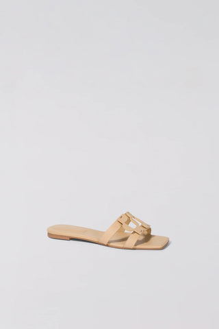 SIMKHAI - Monogram Flat Slide - Camel