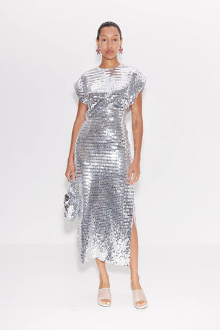 SIMONMILLER - Sequin Argan Dress - Satellite Silver