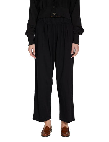 LES TIEN - Penny Pleat Front Pant - Jet Black