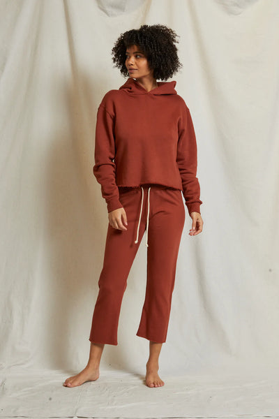 Perfect White Tee - Jamaica Sweatpant - Russet