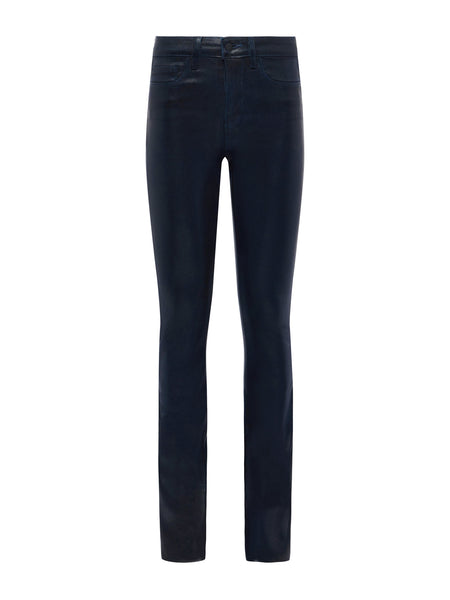 L'AGENCE - Ruth Coated Straight-Leg Jean - Metro Coated