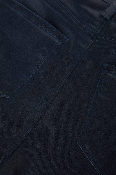 L'AGENCE - Ruth Coated Straight-Leg Jean - Metro Coated