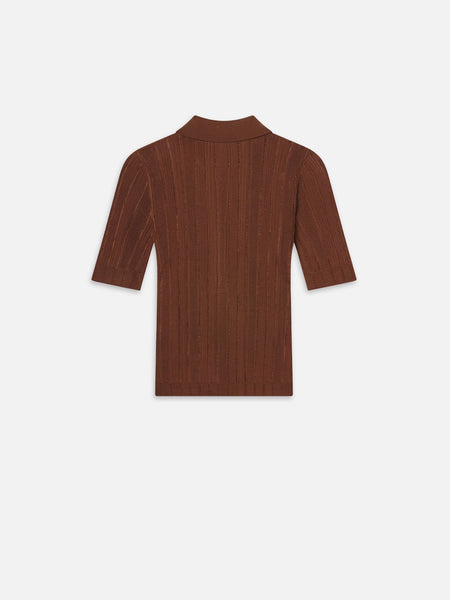 FRAME - Laddered Rib Polo
- Light Camel