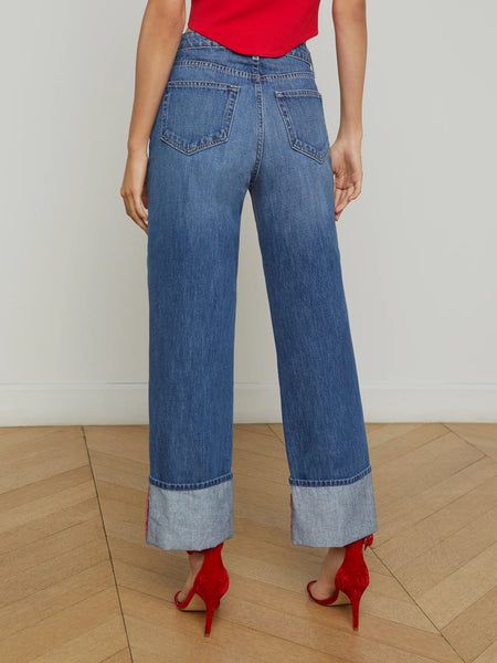 L’AGENCE - Leighton Cuffed Stovepipe Jean - Brentwood