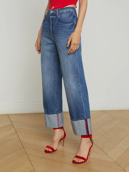 L’AGENCE - Leighton Cuffed Stovepipe Jean - Brentwood