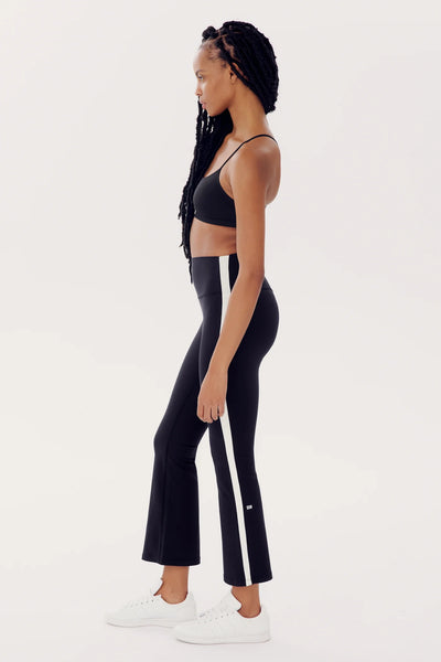 SPLITS59 - Raquel High Waist Crop - Black/White