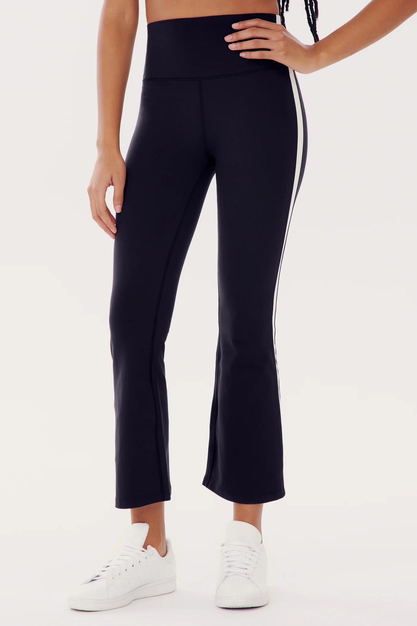 SPLITS59 - Raquel High Waist Crop - Black/White