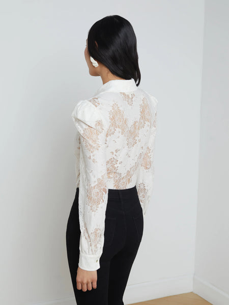 L'AGENCE - Jenica Blouse - Ivory Lace