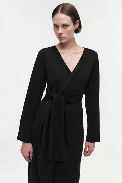 SIMKHAI - Skyla Cotton Cashmere Dress - Black