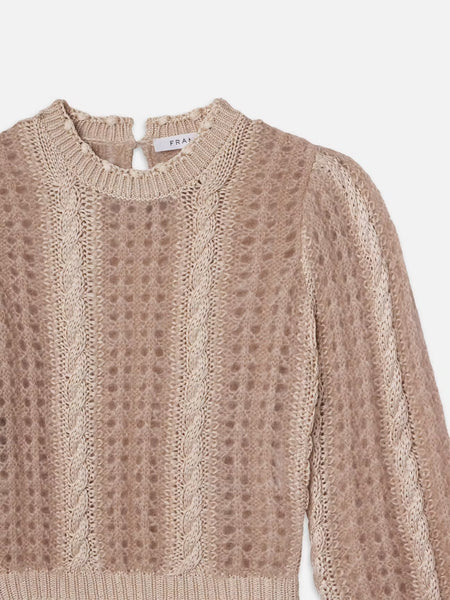 FRAME - Femme Cable Mix Sweater
- Blush Multi