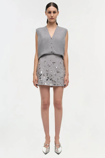 SIMKHAI - Larissa Skirt - Heather Gray