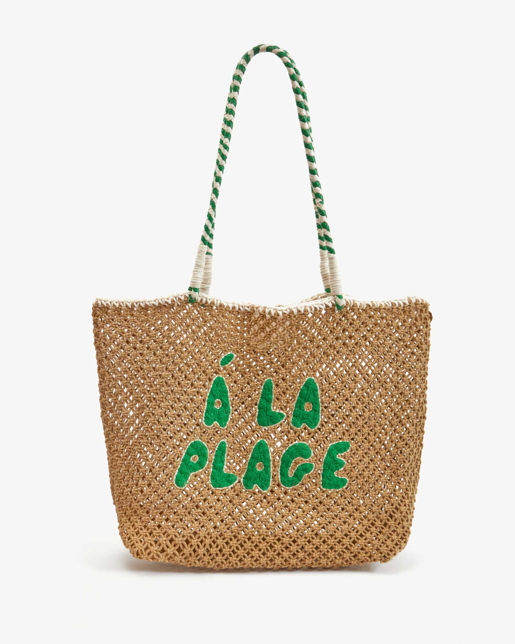 Clare V. - L'Été Tote - Tan/Green