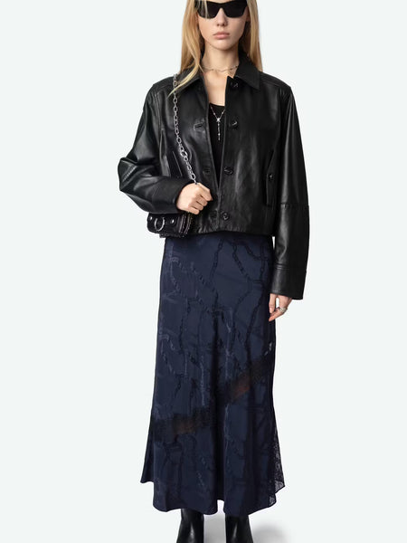 ZADIG&VOLTAIRE - Jaylal Silk Skirt - Encre