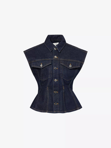 FRAME - The Nipped Vest - Rinse