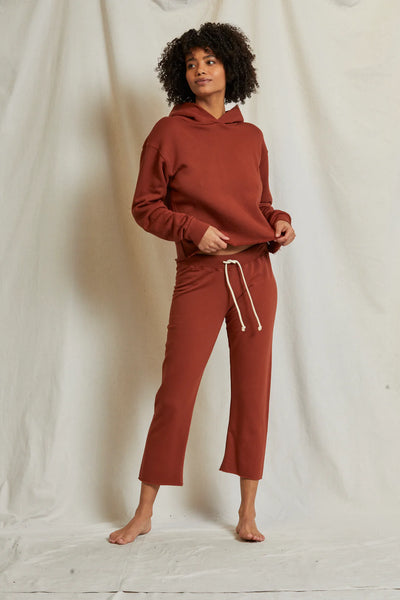 Perfect White Tee - Jamaica Sweatpant - Russet