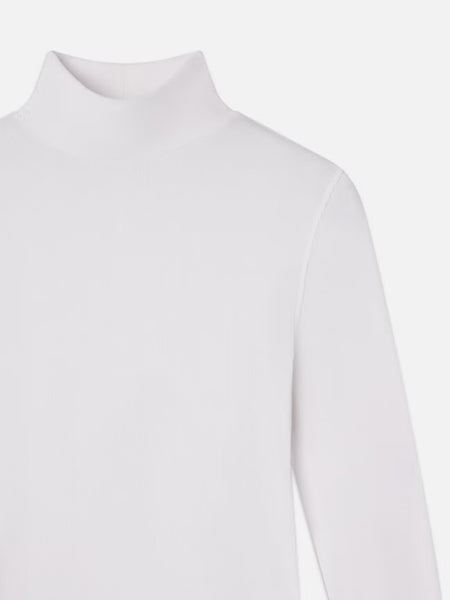 FRAME - Rib Turtleneck - White