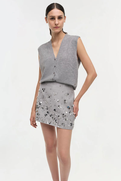 SIMKHAI - Larissa Skirt - Heather Gray