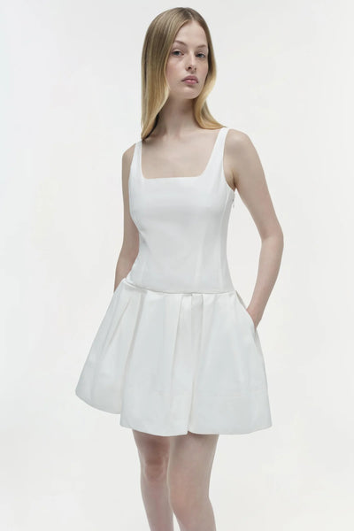 SIMKHAI - Lucy Cotton Mini Dress - White