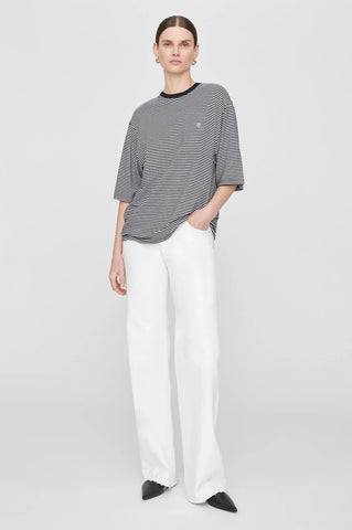 ANINE BING - Bo Tee - Black and White Stripe