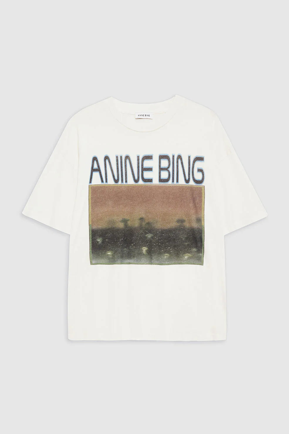 ANINE BING - Cade Tee Mushrooms - Off White