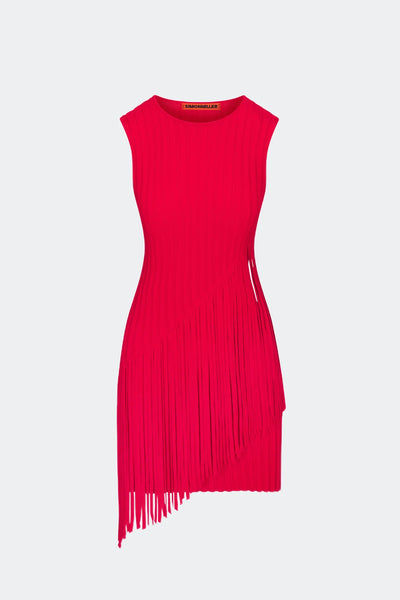 SIMONMILLER - Spiral Mini Knit Dress - Paprika