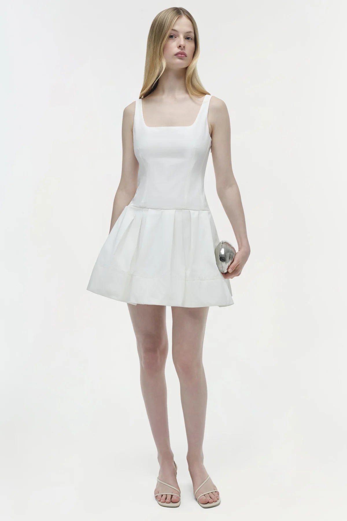 SIMKHAI - Lucy Cotton Mini Dress - White