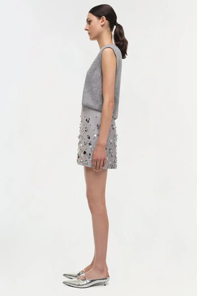 SIMKHAI - Larissa Skirt - Heather Gray