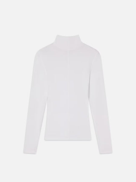 FRAME - Rib Turtleneck - White