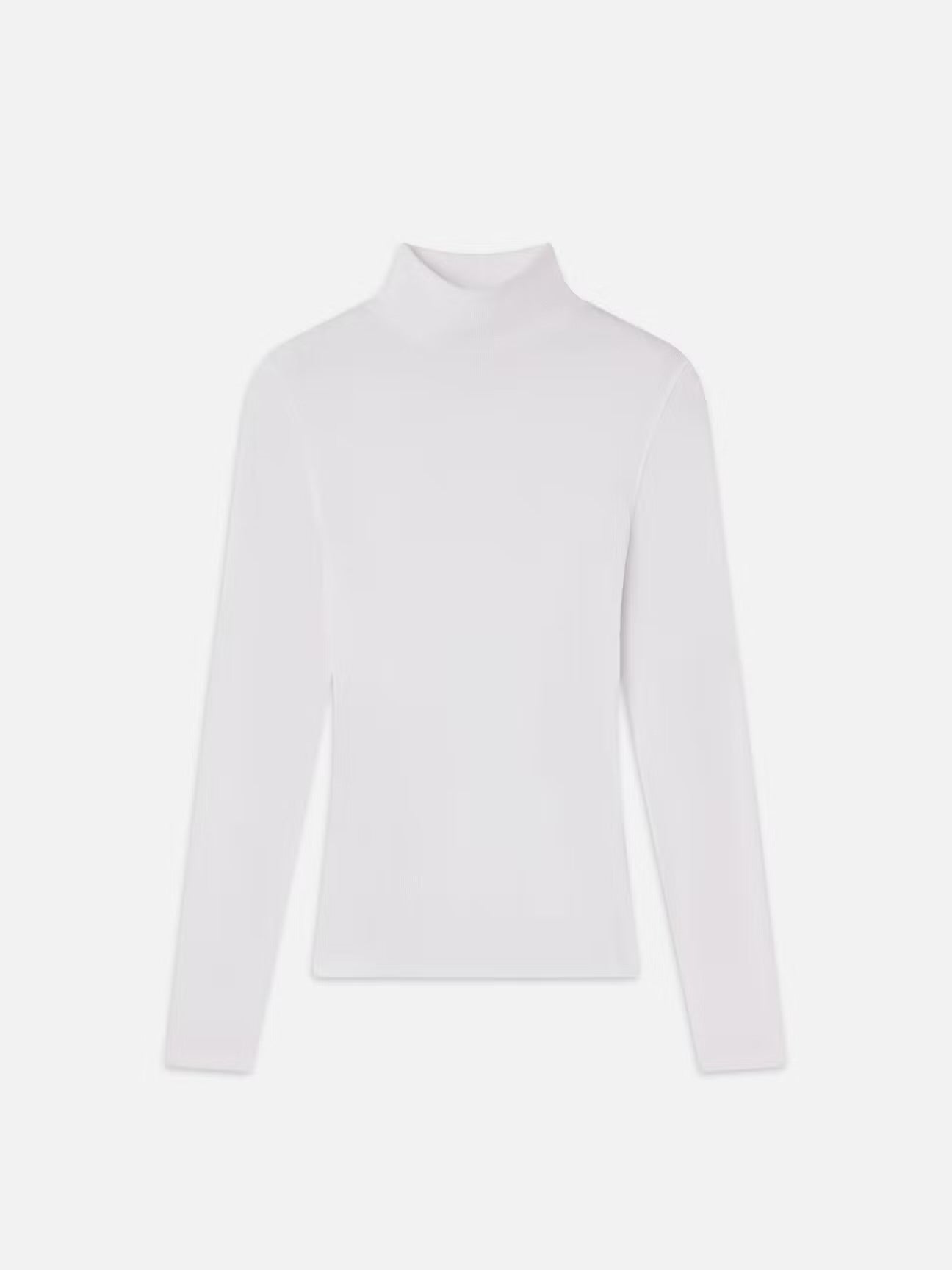 FRAME - Rib Turtleneck - White