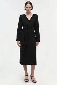 SIMKHAI - Skyla Cotton Cashmere Dress - Black