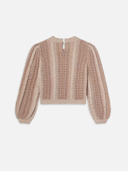 FRAME - Femme Cable Mix Sweater
- Blush Multi