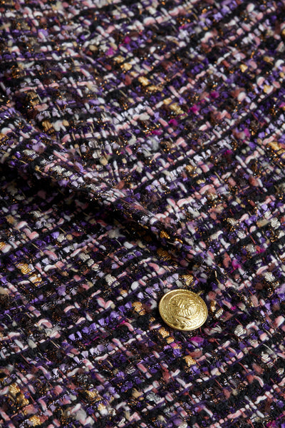 L’AGENCE - Chamberlain Blazer - Purple Multi Tweed