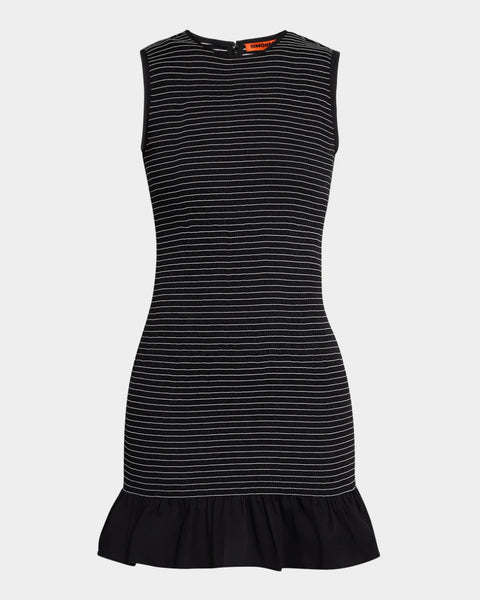 SIMONMILLER - Belle Smocked Mini Dress - Black