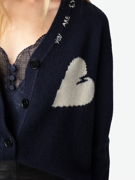 ZADIG&VOLTAIRE - Travia Cashmere Cardigan - Encre