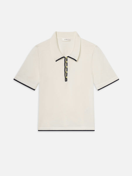 FRAME - The Sport Polo - Cream Multi