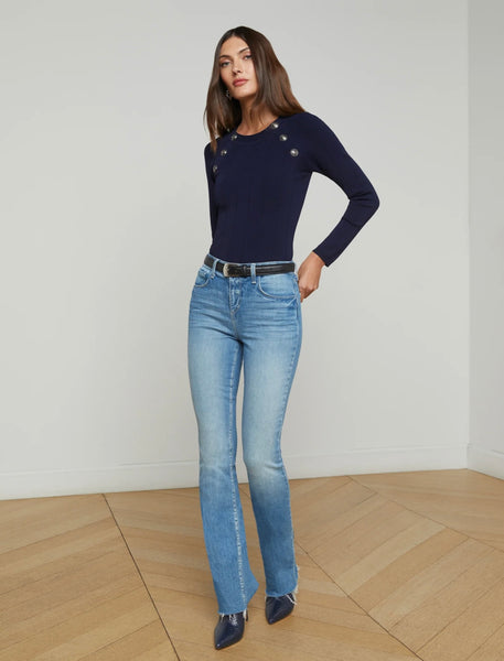 L’AGENCE - Gretchen Pullover - Midnight/Nickle