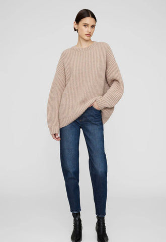 ANINE BING - Sydney Crew Sweater - Camel