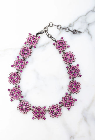 Elizabeth Cole - Patricia Necklace - Pink