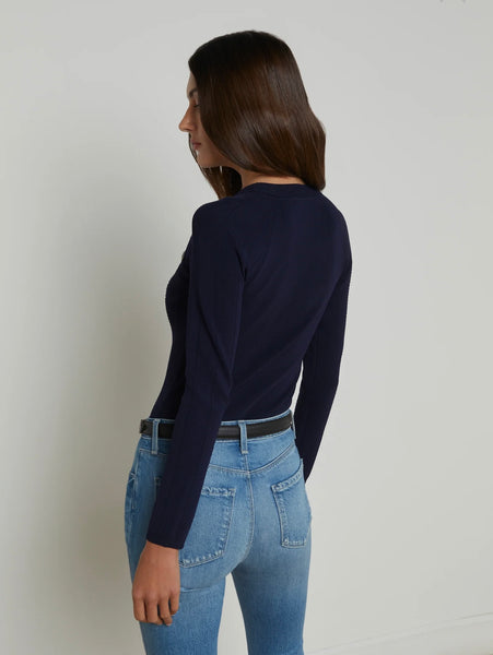 L’AGENCE - Gretchen Pullover - Midnight/Nickle