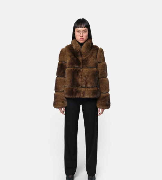 APPARIS - Sai Faux Coat - Mink