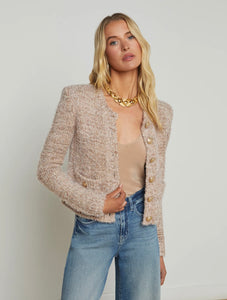 L'AGENCE - Una Cardigan - Dusty Pink Multi