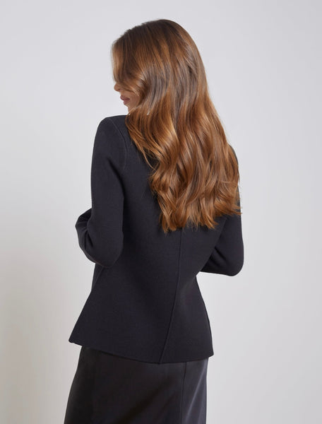 L’AGENCE - Lacey Knit Blazer - Black